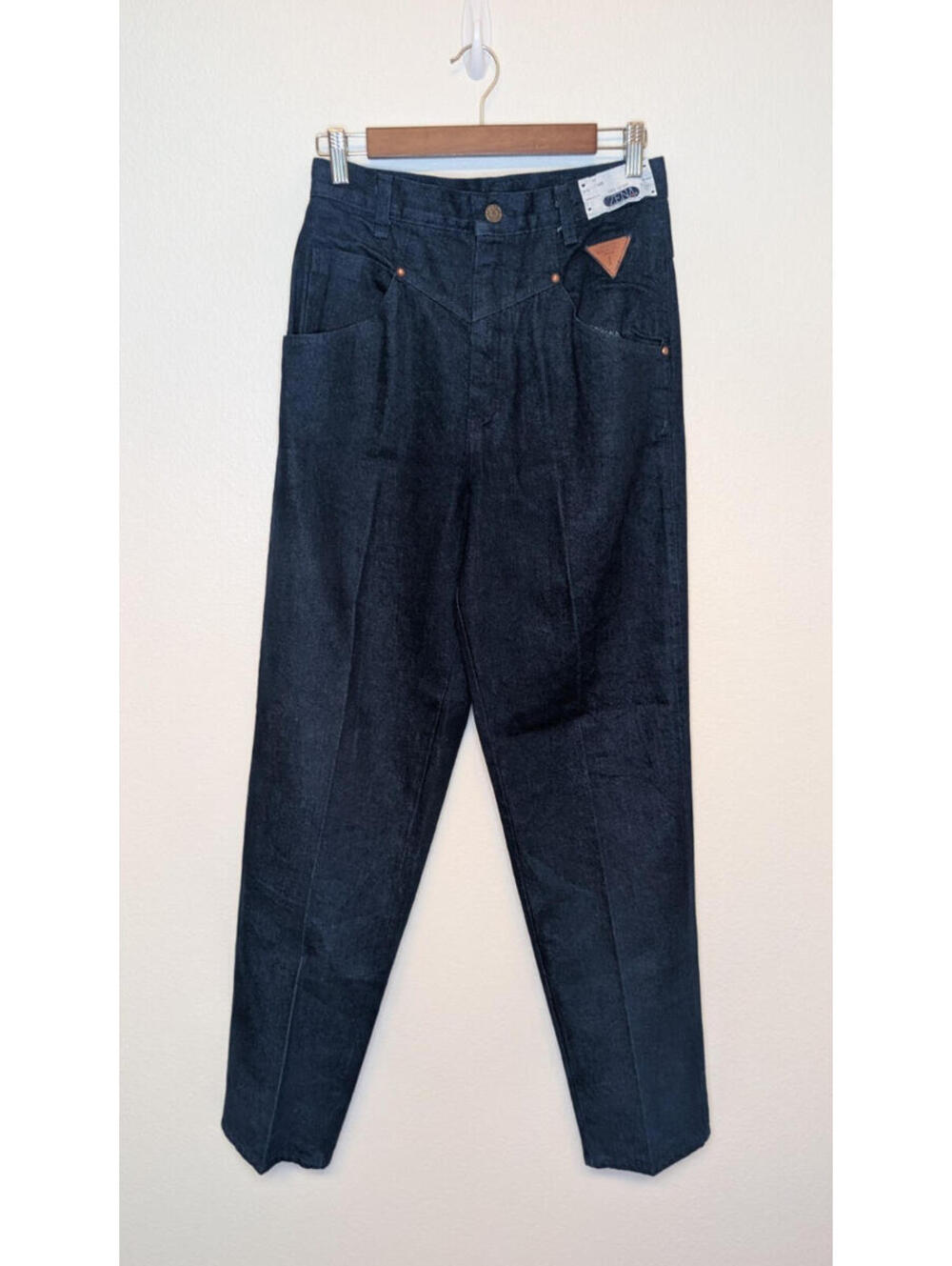 Vintage Zena Dark Blue Denim Mom Jeans Womens Size 13 NWOT High Waisted